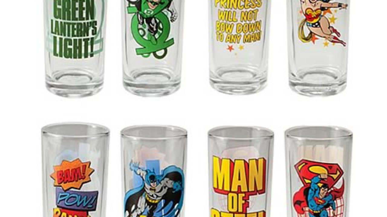 Justice League Drinking Glasses