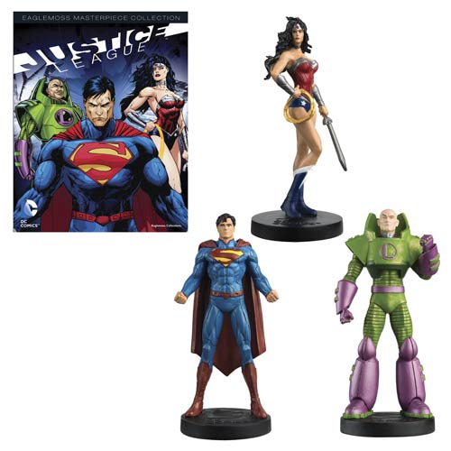 Justice League Masterpiece Series 3 Statues With Collector Magazine