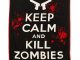 Keep Calm Kill Zombies Raschel Throw