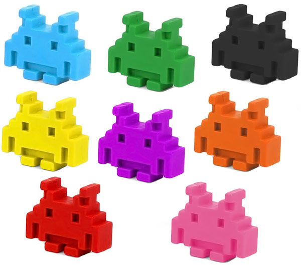 Kikkerland Space Invaders Crayons