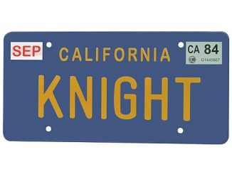 Knight Rider Knight License Plate Replica