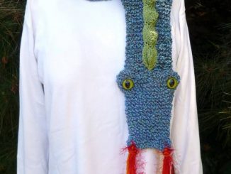 Knitted Dragon Scarf
