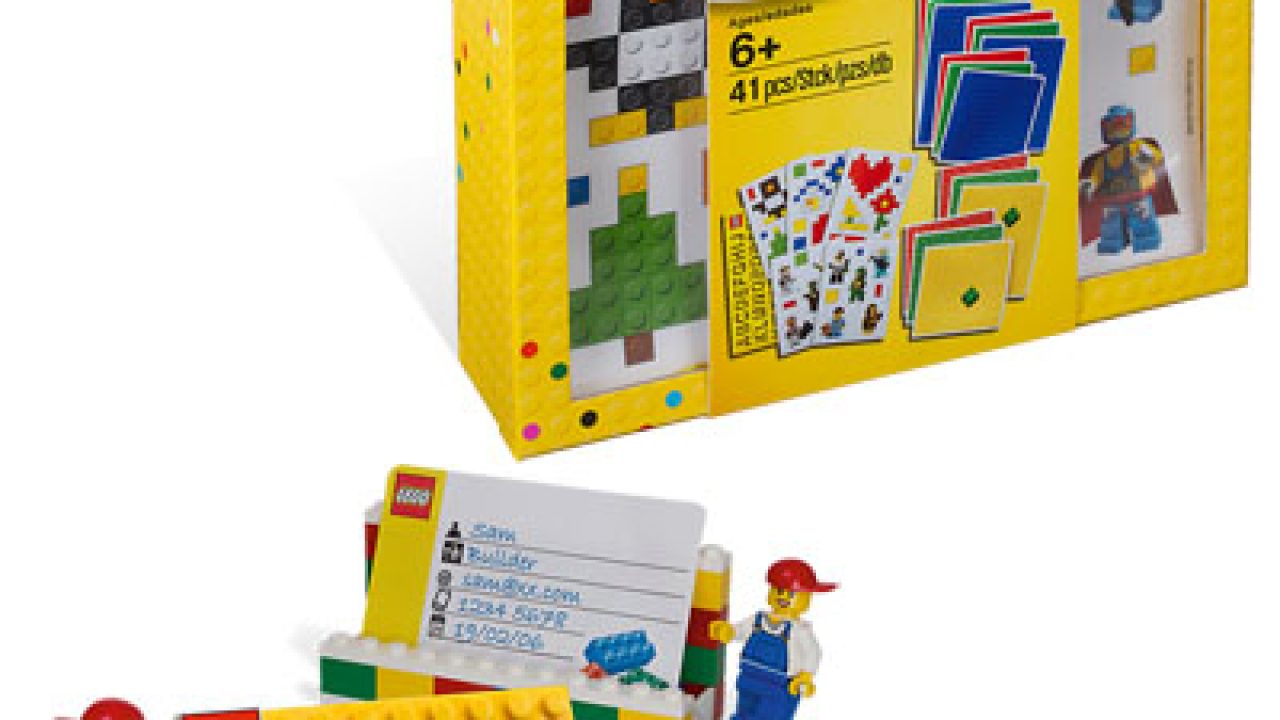 LEGO Desk Business Card Holder