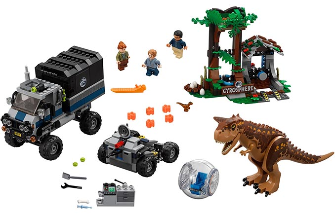 LEGO Jurassic World Carnotaurus Gyrosphere Escape