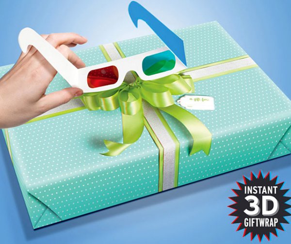 Lazy Bows 3D Wrapping Paper