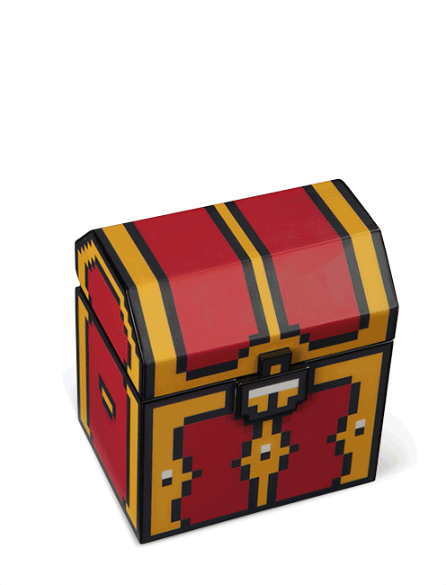 Legendary 8 Bit Treasure Chest with LEDs and Sound