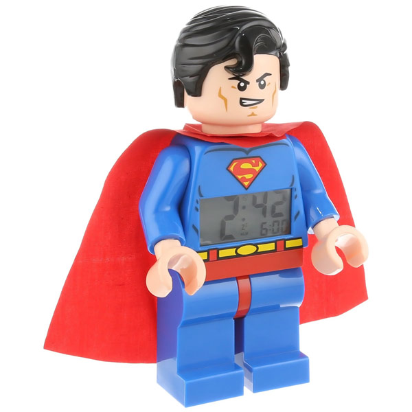 Lego Minifigure Superman Clock