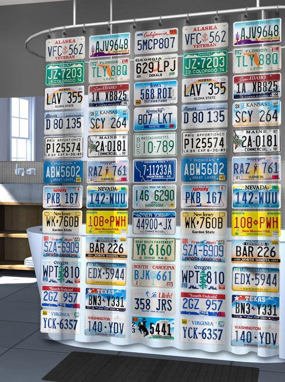 License-Plate-Shower-Curtain