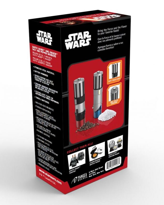 Star Wars Lightsaber Electric Salt & Pepper Mill Grinder Set