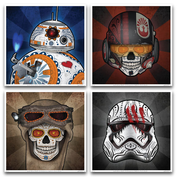 Limited Edition Star Wars Force Four Art Prints
