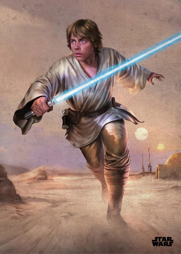 Luke Skywalker Metal Print