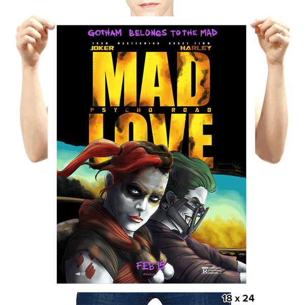 Mad Love Psycho Road Art Print