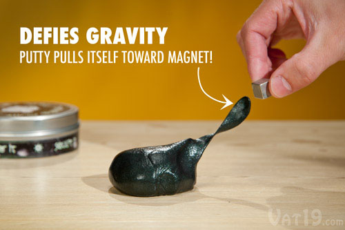 Magnetic Thinking Putty With Micron-sized Magnets