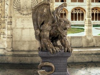 Manchesters Cathedral Gothic Chimera Gargoyle Statue