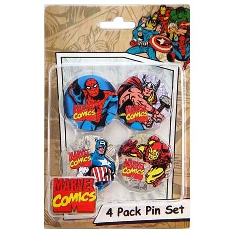 Marvel 4-Pack Pin Set 