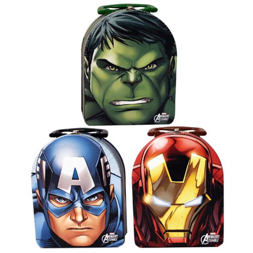 Marvel Avengers Arch Carry All Embossed Tin Lunch Box Set