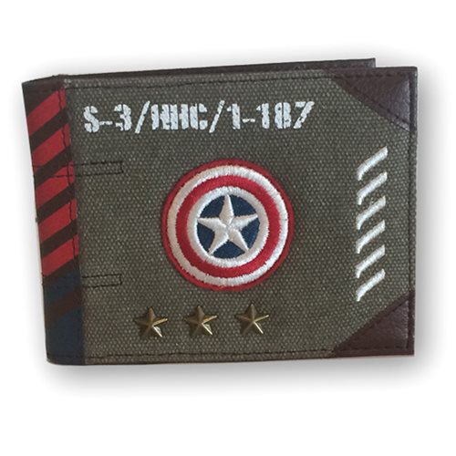 Marvel Captain America Vintage Military Army Bi-Fold Wallet