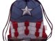 Marvel Comics Civil War Armor Captain America Drawstring Cinch Backpack