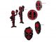 Marvel Comics Deadpool Earrings 3-Pack Set