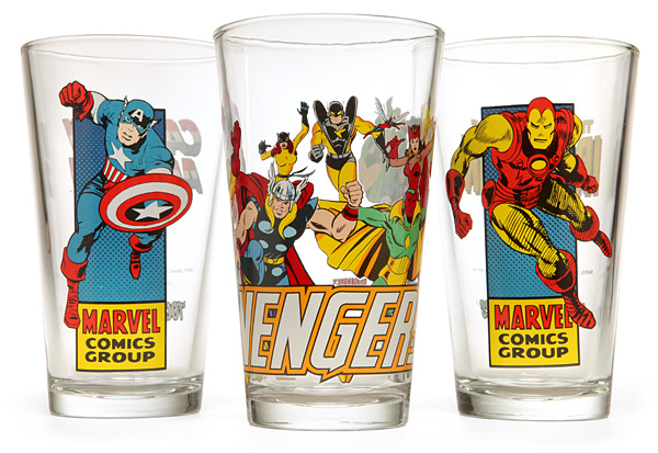 Marvel Comics Pint Glasses