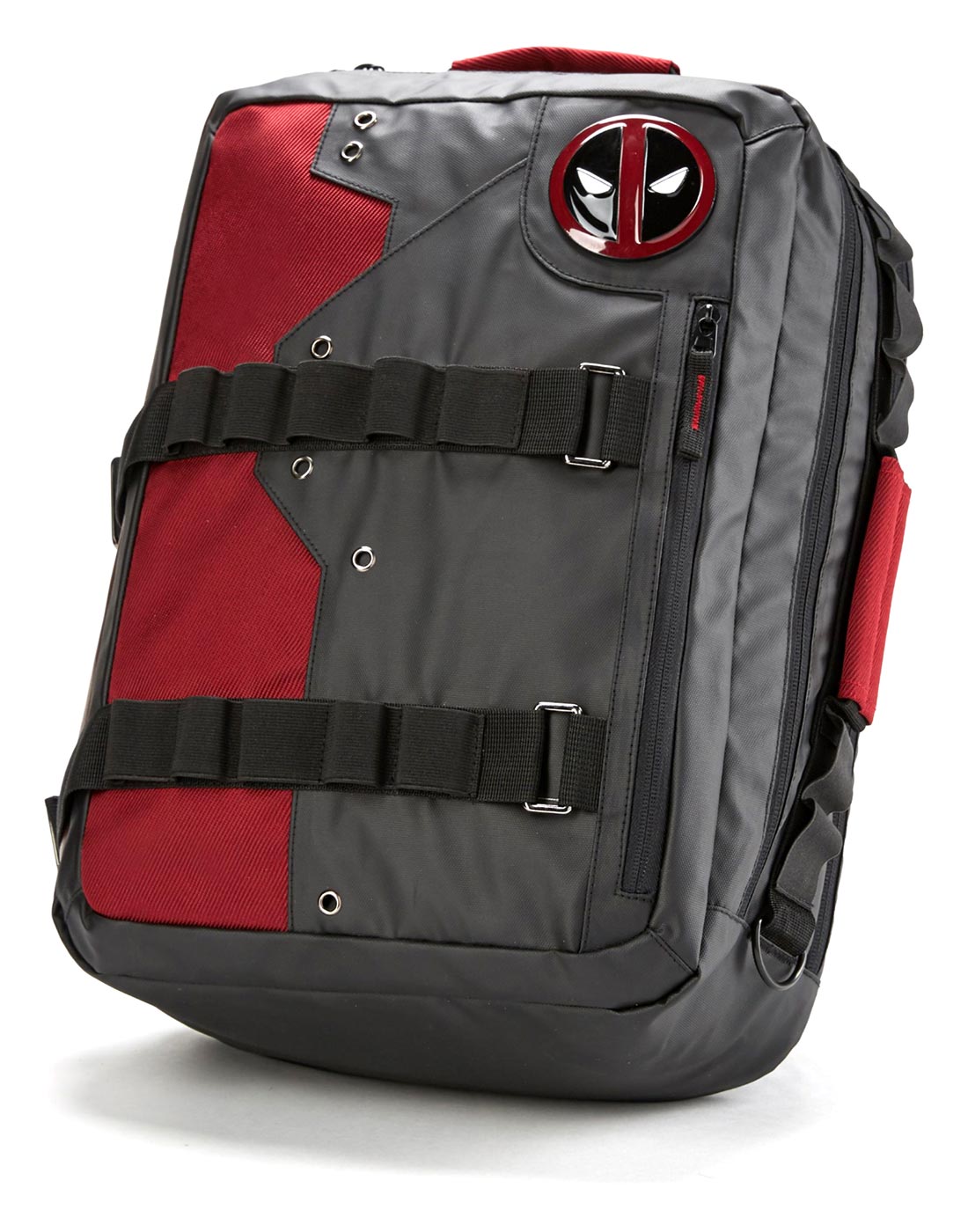Marvel Deadpool Costume Inspired Utility Convertible Backpack Crossbody Messenger Bag 