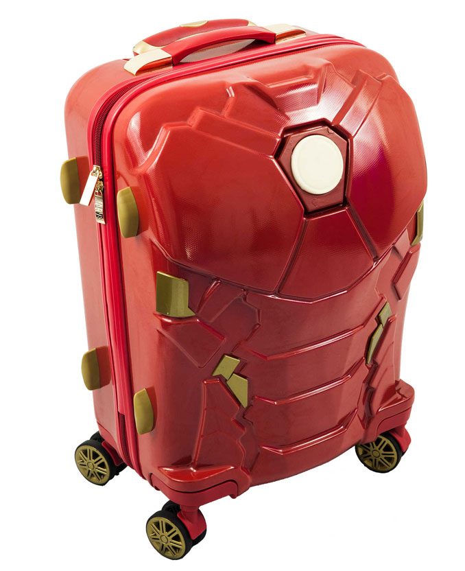 Marvel Iron Man 24-Inch Light Up Spinner Suitcase
