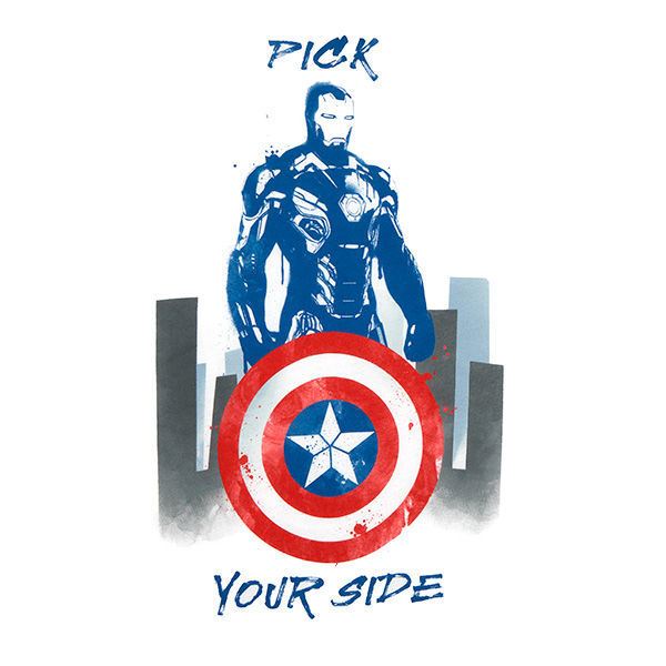 Marvel Pick Your Side Raglan Tee