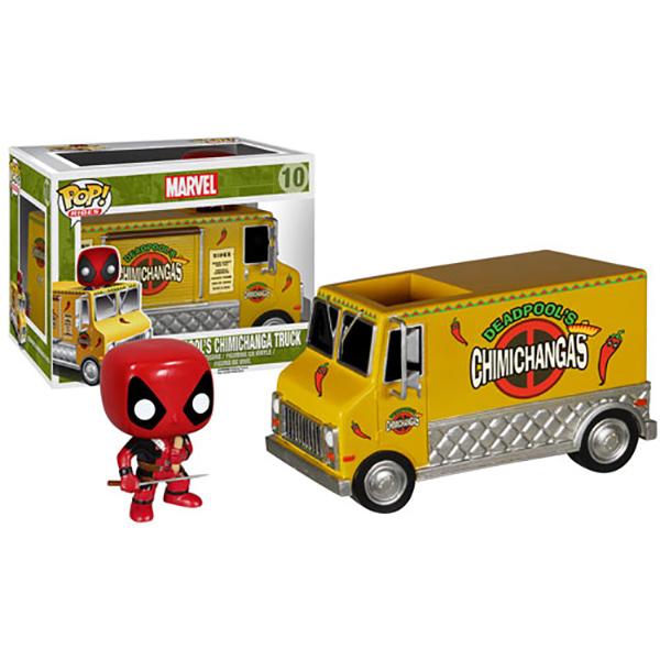 Funko Bitty Pop! Ride Deadpool En Su Camión Chimichanga, Figura De Vinilo De 2.3 Cm Y 3.7 Cm, Empaque Acrílico Con Base Desmontable, Coleccionable De Marvel