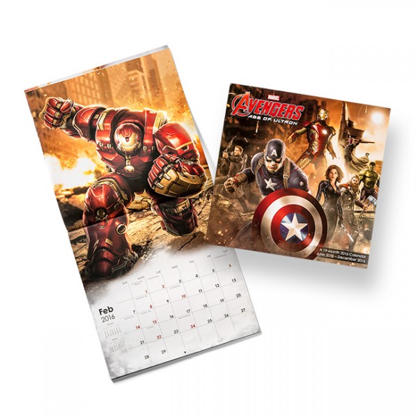 Marvels Avengers Age of Ultron 2016 Wall Calendar