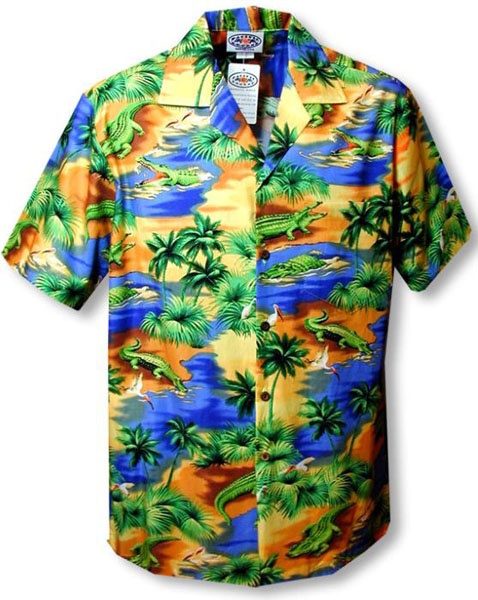 MauiShirts Alligator Hawaiian Shirt