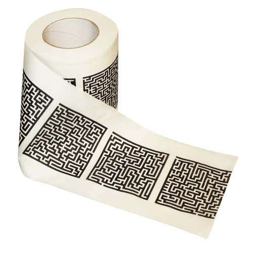 Maze Puzzle Novelty Toilet Paper