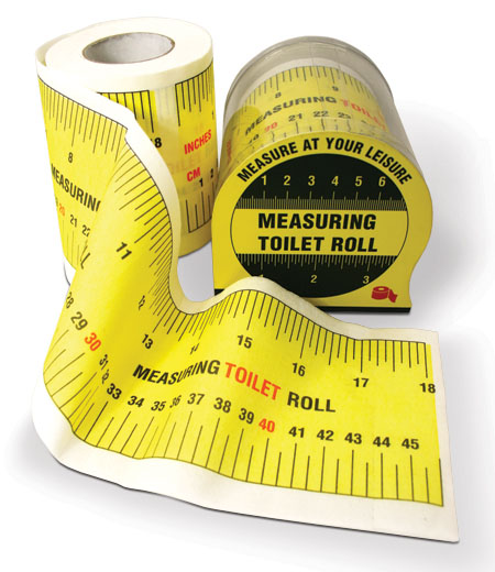 Measuring Tape Toilet Roll