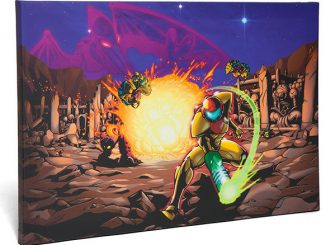 Metroid Explosions Exclusive Canvas Art