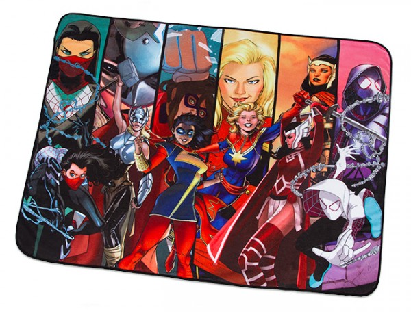 Mighty Heroines of Marvel Fleece Blanket