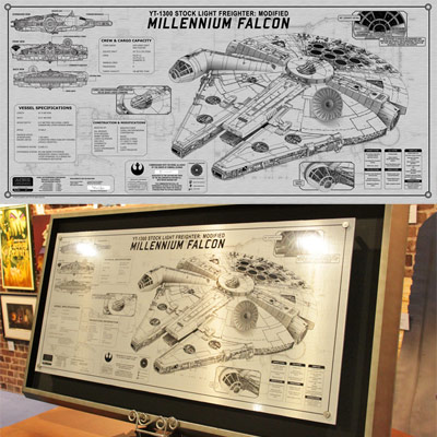 millennium falcon license plate ideas