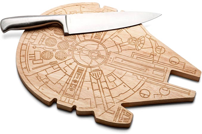 Millennium Falcon Wooden Cutting Board