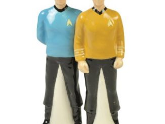 Mr. Spock and Capt. Kirk Magnetic Salt and Pepper Shakers