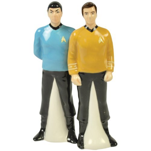 Mr. Spock and Capt. Kirk Magnetic Salt and Pepper Shakers