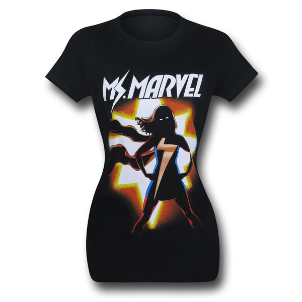 Ms Marvel Kamala Silhouette Womens T-Shirt