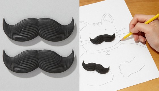 Mustache Eraser Set