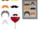 Mustache Glass Markers