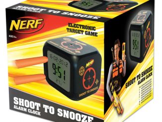 NERF Shoot to silence Alarm Clock