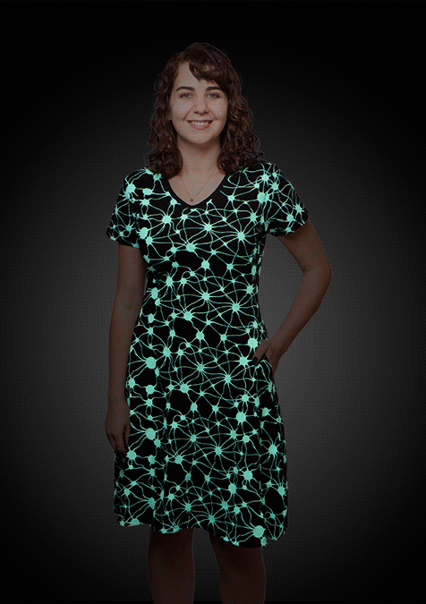 Neurons Glow-in-the-Dark Dress