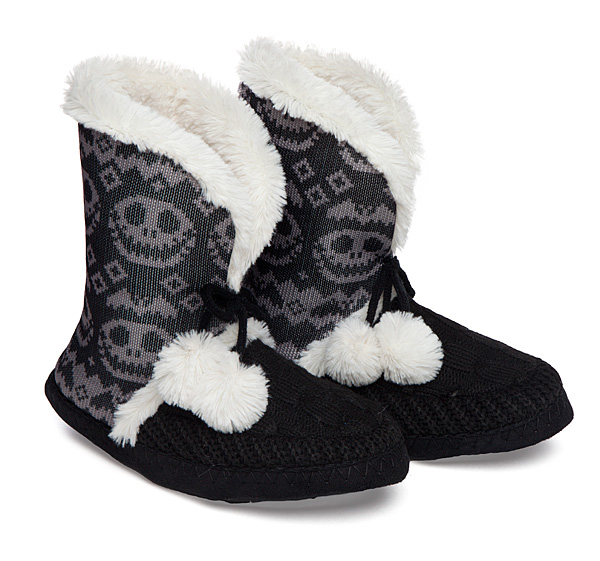Nightmare Before Christmas Fair Isle Boot Slippers