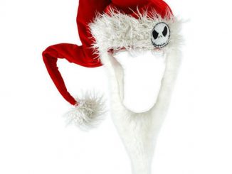 Nightmare Before Christmas Santa Jack Hat with Beard