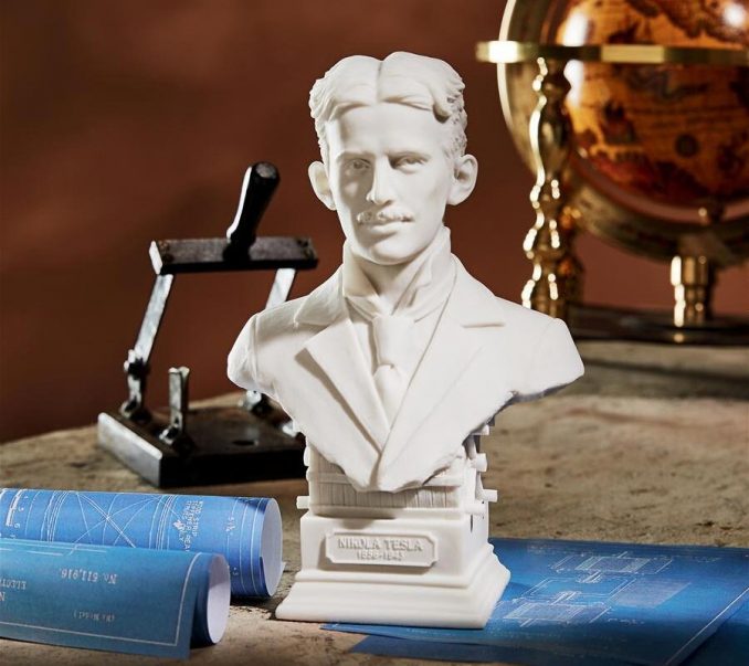 Nikola Tesla Marble Resin Sculptural Bust