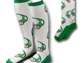 Nintendo Green Mushroom Juniors Socks