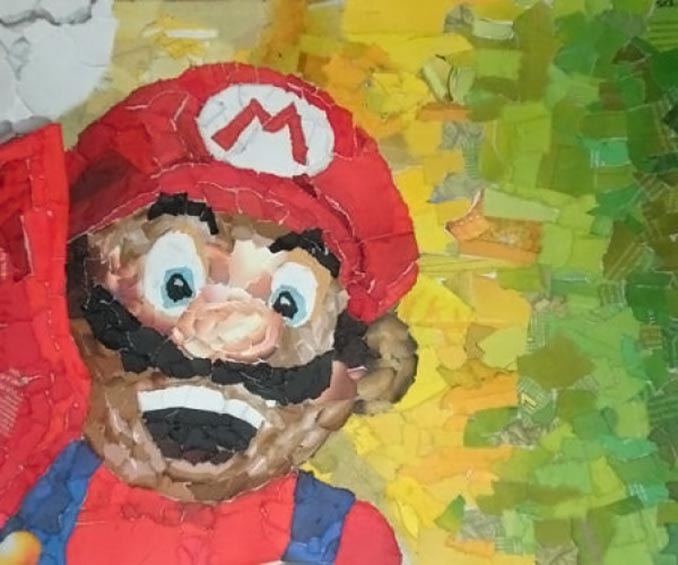 Nintendo Mario Collage Print