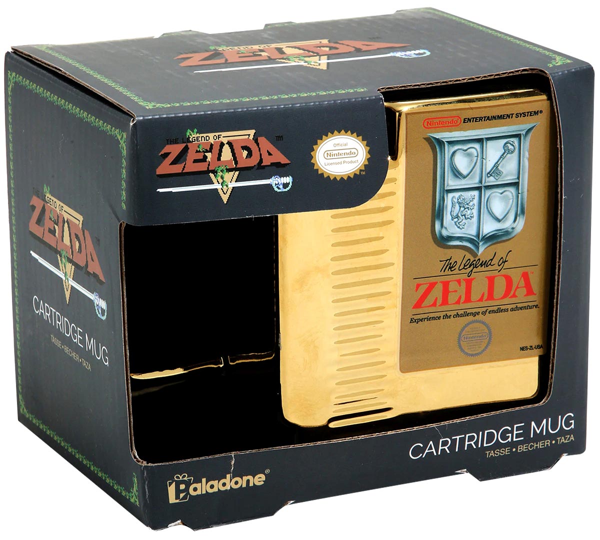 Officiel The Legend of Zelda Gold Glossaire Tasse Thé/Café neuf dans boîte cadeau 
