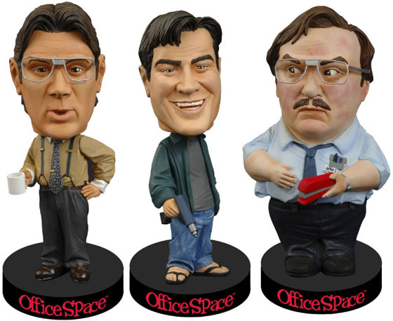 Office Space Bobbleheads Peter Mr. Lumbergh and Milton